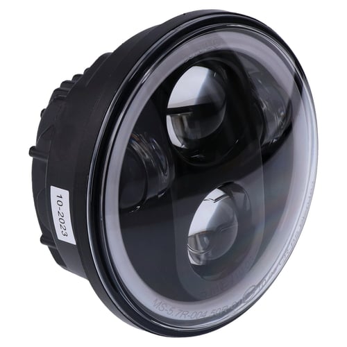 Bright, 5.3/4" LED headlamp unit. Black