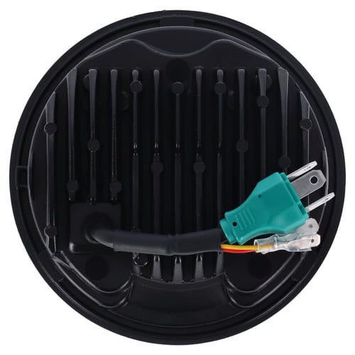 Bright, 5.3/4" LED headlamp unit. Black