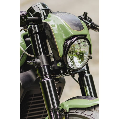 Cult-Werk, headlamp mask kit 'NRS Style'. Gloss black
