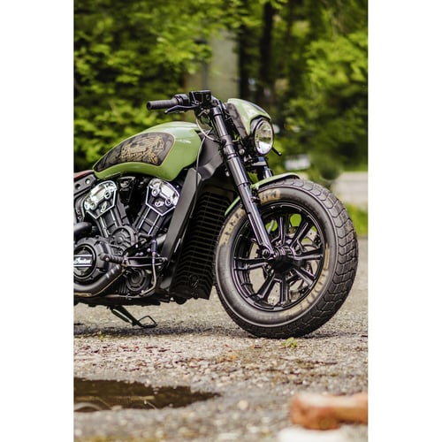 Cult-Werk, headlamp mask kit 'NRS Style'. Gloss black