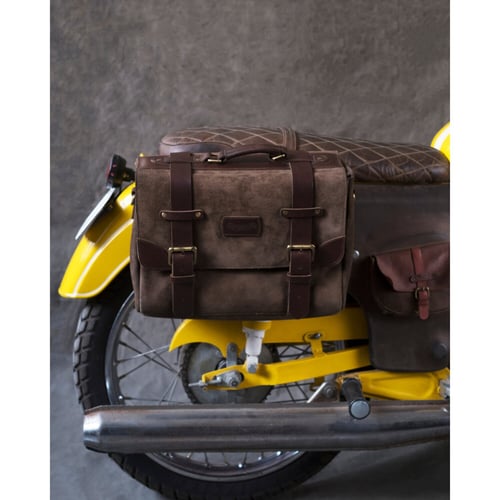 Trip Machine, Warrior saddlebag. Tobacco brown