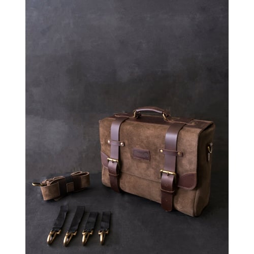 Trip Machine, Warrior saddlebag. Tobacco brown