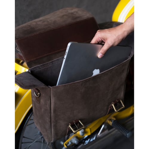 Trip Machine, Warrior saddlebag. Tobacco brown