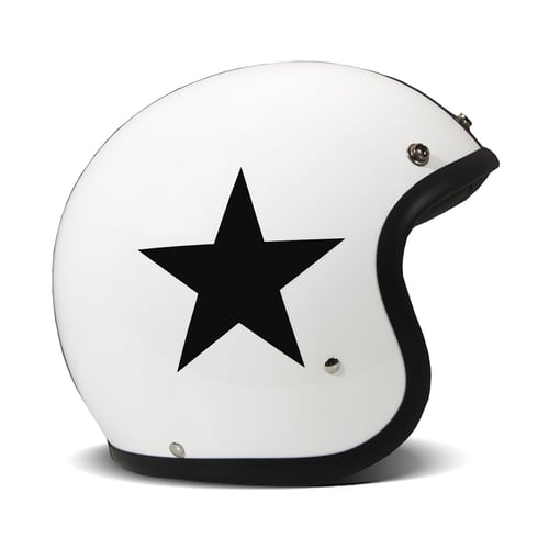 DMD Retro helmet Star White