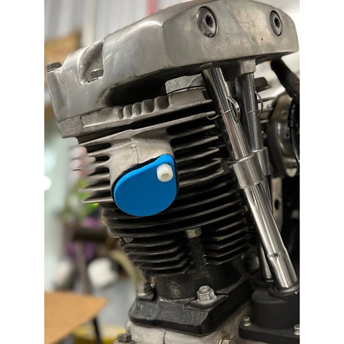 9Finger Fabrication, Shovelhead exhaust port cover set