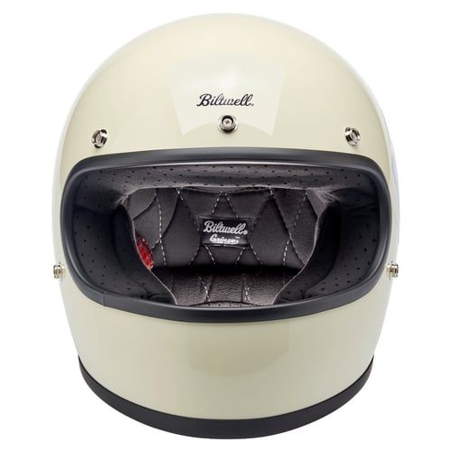 Biltwell Gringo Santa Cruz handmade helmet vintage white